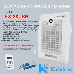 Loa mở nhạc chuông báo giờ tự động KS-38USB (mở nhạc, reng chuông cho văn phòng, nhà xưởng, trường học)